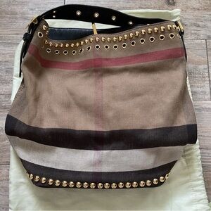 Burberry Studded Nova Check Bag